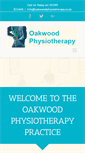 Mobile Screenshot of oakwoodphysiotherapy.co.uk