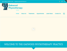 Tablet Screenshot of oakwoodphysiotherapy.co.uk